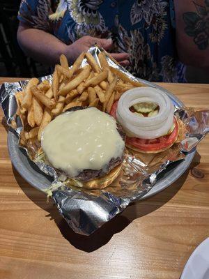 Burger with cheese