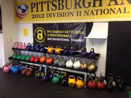 Kettlebell rack.... Various weight