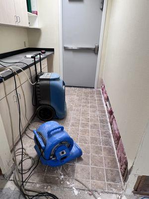 Dehumidifiers and blowers are essential tools in our water damage restoration process