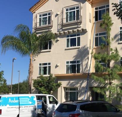 Cleaning carpets at a hotel in Westlake village.