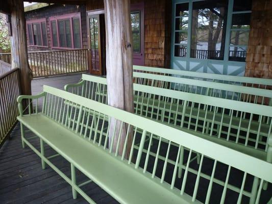 porch where wedding ceremonies are held