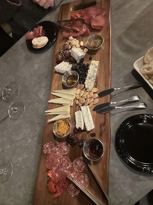 Cheese board.   Large boards plenty to share for 3-4 people.