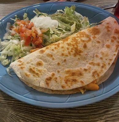 Quesadilla de camarón