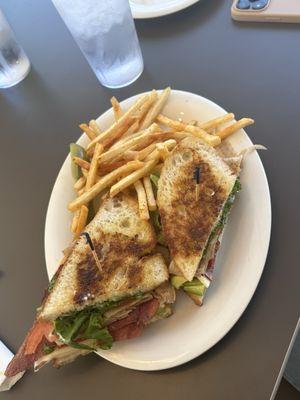 Ok.. this avocado turkey sandwich with an option of turkey bacon took the win!