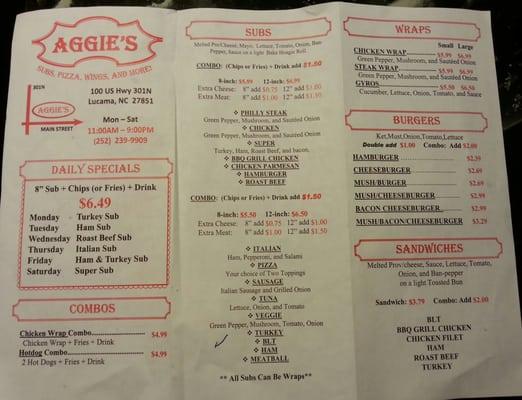 New menu pg 1