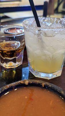 Margarita with a Grand Marnier kicker