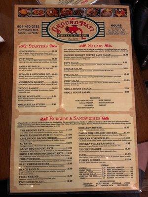 Menu front 6/3/23