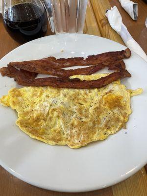 Scrambled eggs and Bacon