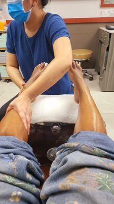 I'm not letting anyone else touch my feet from now on - this Pedi was heaven!