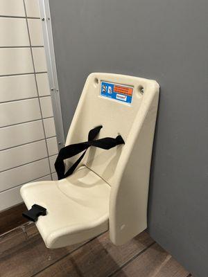 Child seat in the bathroom