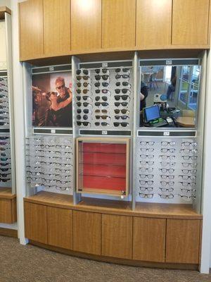 We have the largest collection of frames including sunglasses and designer brands.