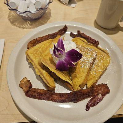 French toast with bacon