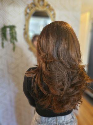 Cowgirl copper hair color