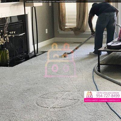 Steam carpet cleaning