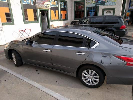 Really happy with their work. $205 for a 20% Ceramic Tint. They finished in 1:45 mins and it has a lifetime warranty. Highly recommend.