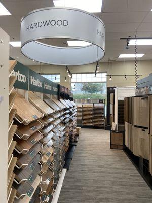 Hardwood flooring section