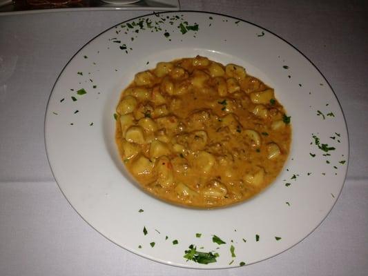 Gnocchi with fours cheese AND meat sauce