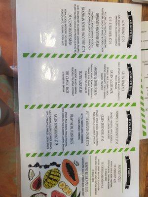 Menu side 2