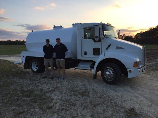 The day we received our truck. We were just a little excited!