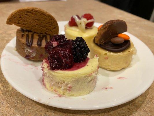 Blackberry Cheesecake and Reese's Cheesecake