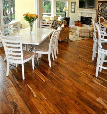 Beautiful Heritage Acacia Natural Hardwood Floors.