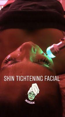 A skin tightening facial also known as our "Organic Botox Facial"