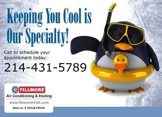 Keeping you cool is our specialty!