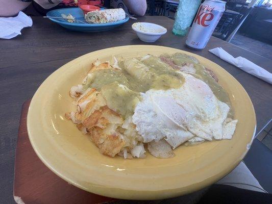 Enchiladas breakfast