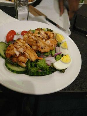 My brother's salad with grilled chicken