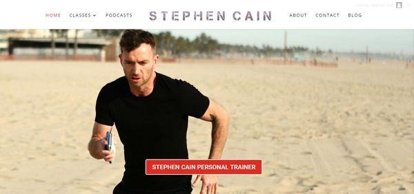 Website build for a personal trainer in Los Angeles