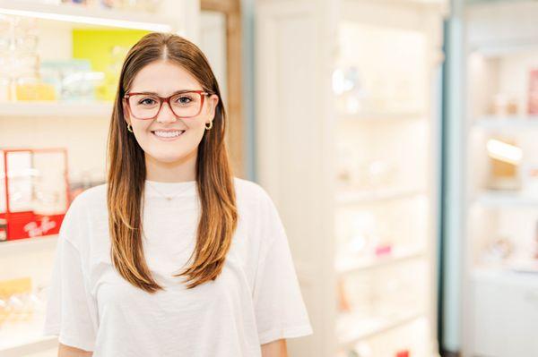 Patient in our optical boutique.