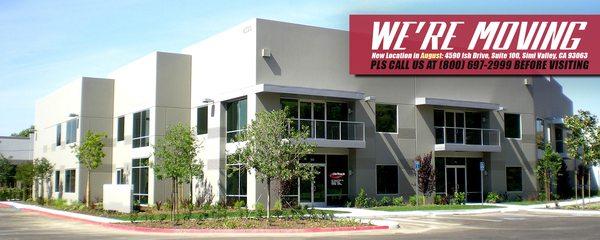 We're moving! The new location for our showroom and warehouse for all your Track and Field needs is: 4590 Ish Drive, Suite 100, Simi Valley,