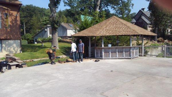 Custom roof deck to walk on and host parties in Greenwood Lake, NY.