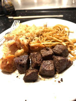 Filet Mignon & Shrimp Hibachi Combo