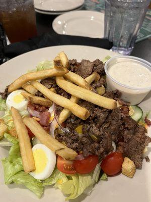 Steak salad, large and filling