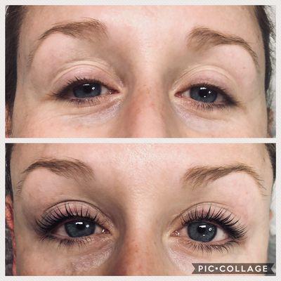 Lash lift can be very dramatic!