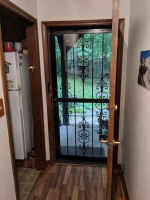 New exterior door.