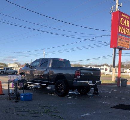 Our truck right out the wash.