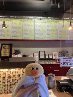 Chicken wants to see the menu :)