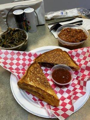 Brisket grilled cheese