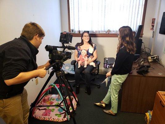 Kirsten and baby Claire told KBJR6 about the Babies-at-Work policy; how it's helped Kirsten transition back to work after maternity leave.