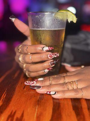 Halloween Nails in LA and a beer