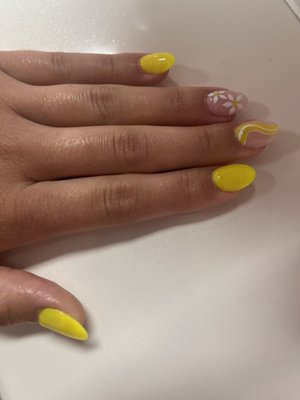 My other sisters nails (also fixed and design done by the lady who does the design)