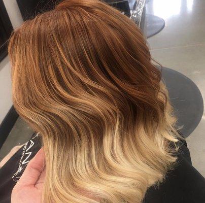 Copper balayage-Lanza color