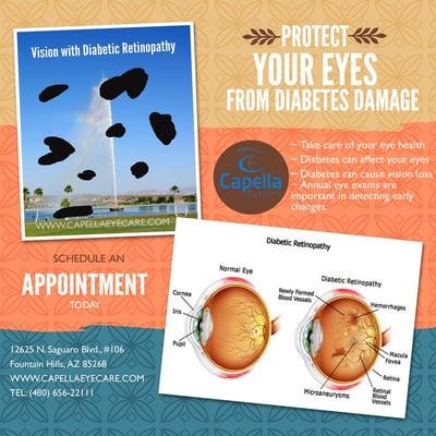 Protect your eyes from diabetes damage.