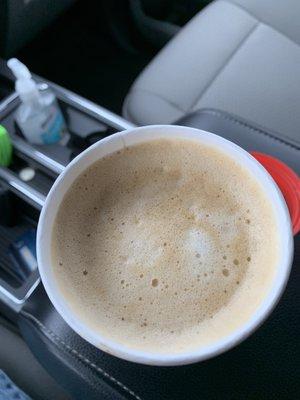 Excellent Cafe Latte.  Look at that froth!