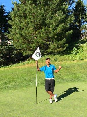 Career hole-in-one #2, on the third hole (December 2016).