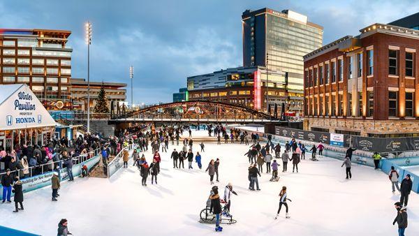 Ice Skating at Canal Side