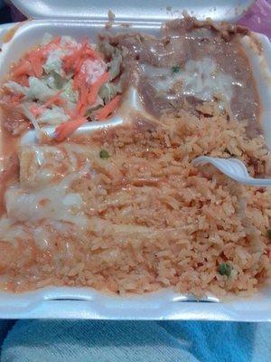 Enchilada plate.