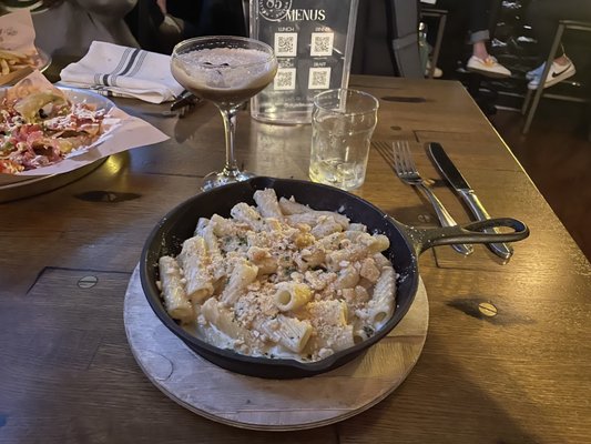 PJ's espresso martini. Nachos. Mac & Cheese was a flop